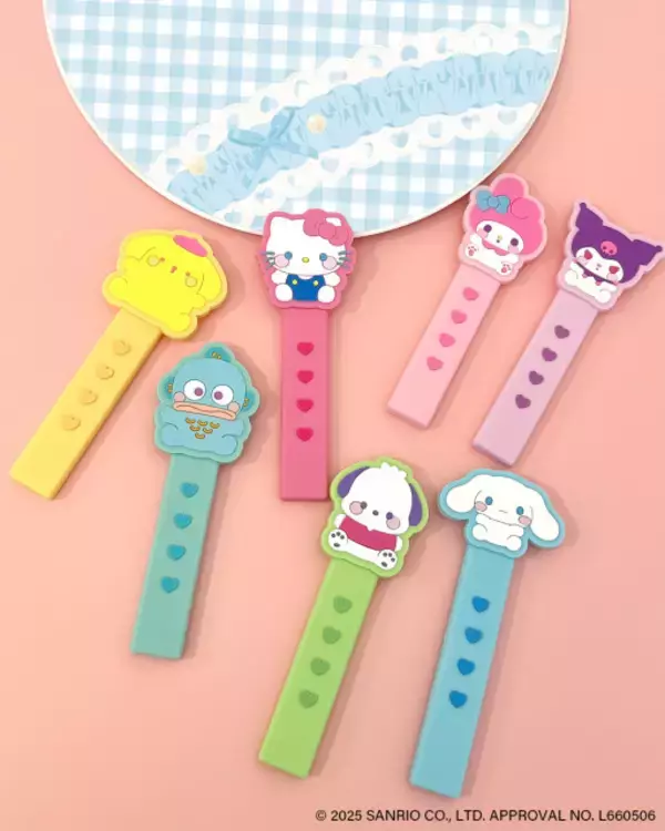 サンキューマートに人気サンリオキャラが登場　『うちわグリップ』で推し活をキティ＆シナモンたちが応援