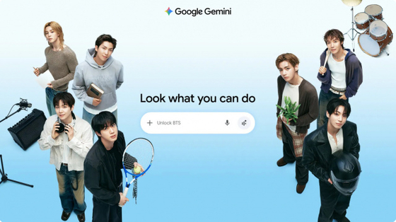 BTS、Google Geminiとコラボ　韓国語学習やおすすめの楽曲の発見まで…4つの機能を期間限定公開　メンバーたちの活用動画も