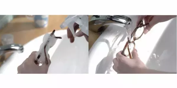 メガネを洗うとき“折り畳む”って知ってた？ 「レンズだけ洗ってた…」「ためになりました」