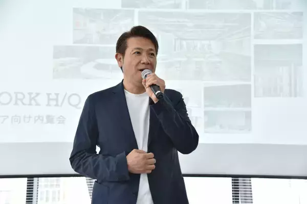 別所哲也、原宿は「生き物のような街」『LIFORK H／Q』プレス向け内覧会に登場
