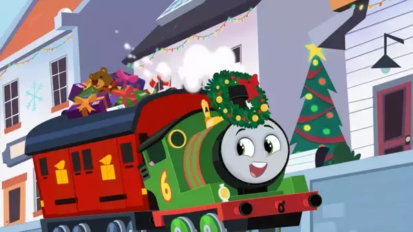 パーシーが“ノリノリラップ”を披露　「きかんしゃトーマス」初のクリスマス映画より本編映像解禁