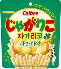 カルビー、「じゃがりこ」を韓国で新発売　スタンドパウチ包装で1袋2900ウォン