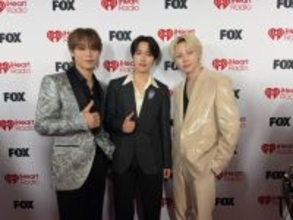 JO1、アメリカ音楽賞で“日本人アーティスト初”　バックストリート・ボーイズとの握手も