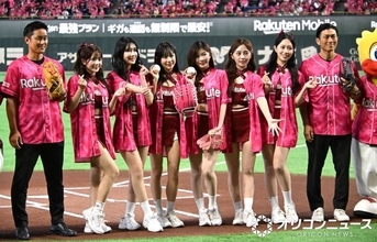 台湾の人気チア、楽天戦でセレモニアルピッチ　ノーバンならずも自己採点は「60点」＆「80点」