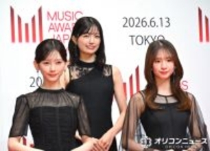 乃木坂46五百城茉央・池田瑛紗・菅原咲月、エレガントなブラックドレス姿　「MUSIC AWARDS JAPAN」エントリーに喜び