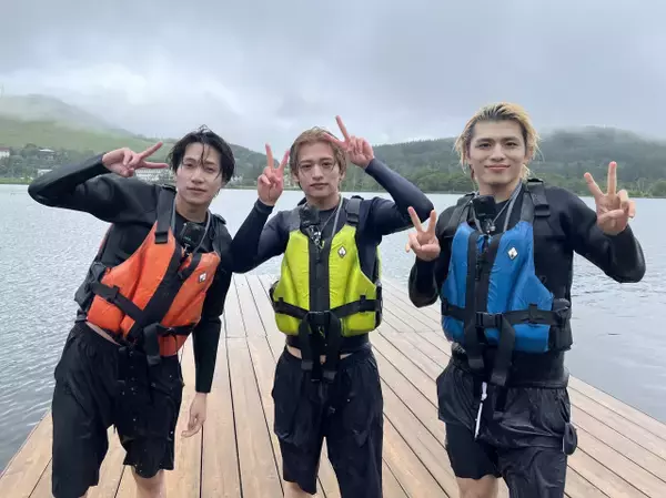 timelesz橋本将生＆猪俣周杜＆篠塚大輝、「日本一になりたい」夢を語り合う　夏の避暑地を日帰りで満喫