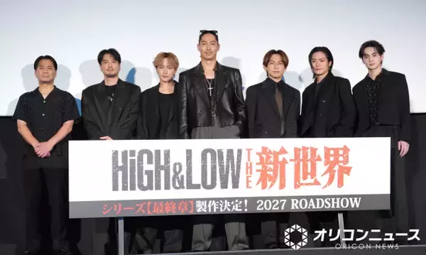 HIRO、サプライズ登場で映画『HiGH&LOW』シリーズ最終章製作決定を発表　9月にはKアリーナでライブも