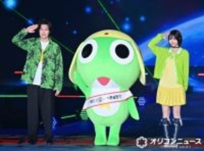 粗品＆あの、『ガルアワ』サプライズ登場でケロロ軍曹と敬礼ポーズ　山里亮太「ランウェイに緊張してた」とツッコミ