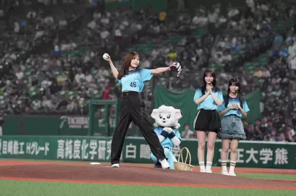 「100点満点です！」乃木坂46柴田柚菜、メンバーに見守られながら圧巻ノーバン投球　ネット反響「ちゃんとプレートから！」