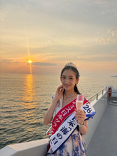 2026ミス日本グランプリ・「海の日」の野口絵子、海上から眺めるロマンティックな日暮れにうっとり　館山湾サンセットクルージングゲスト出演