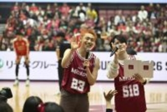 『GIFT』出演中・八村倫太郎、川崎戦で“プロ級”アナウンス披露　シュート挑戦で会場熱狂