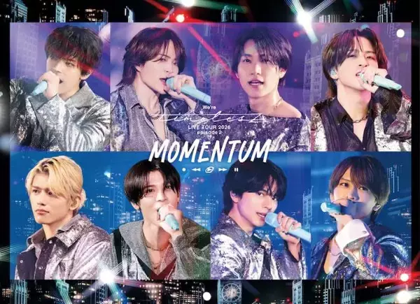 timelesz、全国ツアー『MOMENTUM』のBlu-ray＆DVDジャケット写真解禁　新体制後初のマルチアングル映像の一部がきょうから公開