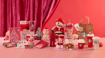 【スタバ新作グッズ】サンタ帽のベアリスタやリボン柄タンブラー、クリスマスを彩る多彩なラインナップ公開