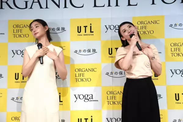 白本彩奈、ヨガ講師・廣田なお氏と“ザビエルポーズ”披露　“忙しい人ほどヨガを”
