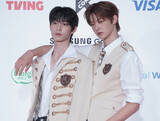 「【KCON JAPAN】「FLARE U」リブ＆ウジン、レッドカーペット登場　『ボイプラ2』出身者集結」の画像1