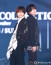 【TGC】KEY TO LIT井上瑞稀＆中村嶺亜、“伝説の同期”背中合わせで大歓声　ダークで洗練されたニコイチに