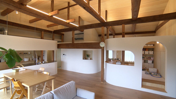 建坪92坪・築70年古民家、生活スペース絞ってリノベ→ポイントは「アール」　風情そのままに快適さ実現