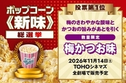 TOHOシネマズ、ポップコーン「新味」総選挙の結果を発表　全国で数量限定販売へ