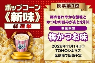 TOHOシネマズ、ポップコーン「新味」総選挙の結果を発表　全国で数量限定販売へ