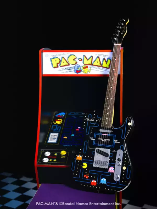 フェンダーと『パックマン』がコラボ　限定テレキャスターと国内限定アパレルを発売