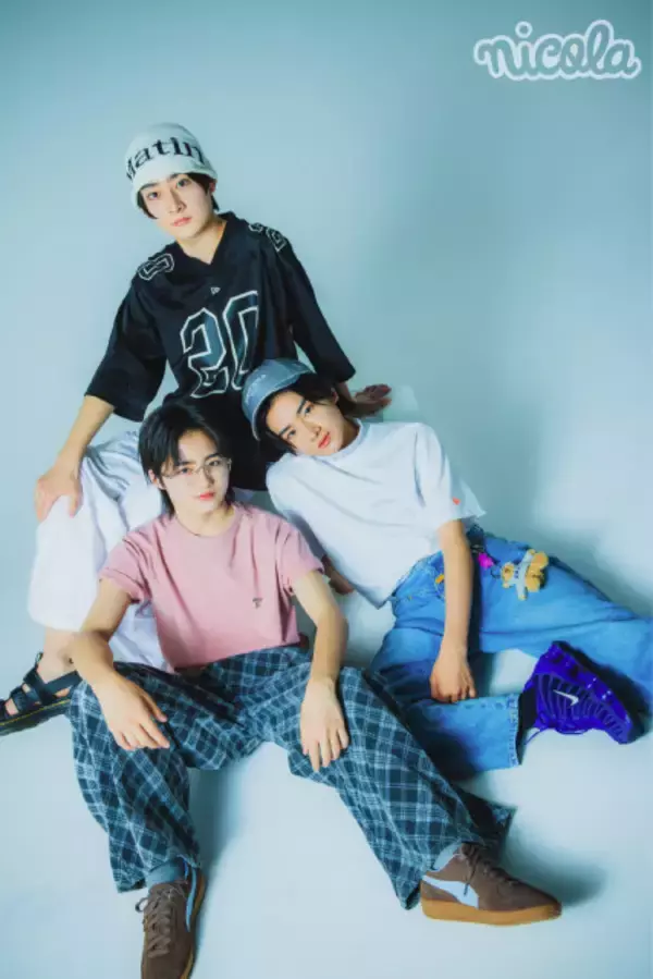 宮岡大愛＆善如寺來＆山岸想、『nicola』に“進級”　3人で初の連載ページが始動