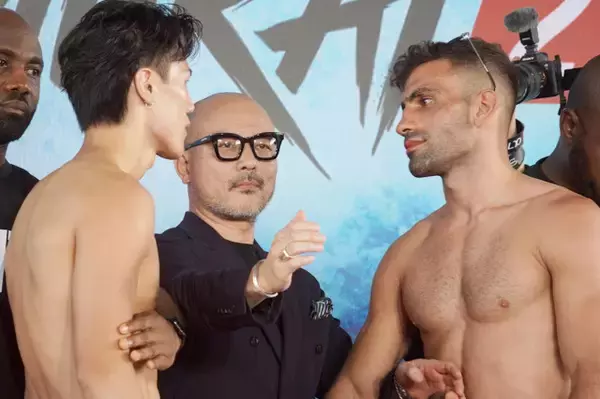 【ONE SAMURAI 2】海人「かかって来いよ」戦闘モードに　モハメドの挑発に応戦、一触即発のフェイスオフ