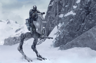 マンダロリアン＆グローグーがAT-ATと激突　『スター・ウォーズ／帝国の逆襲』彷彿の雪山戦本編映像解禁