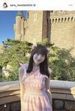 「本田紗来、“マリーちゃんコーデ”で大学の友人とディスニー満喫「私服かわいい!!」「夢の国すぎるー」」の画像1