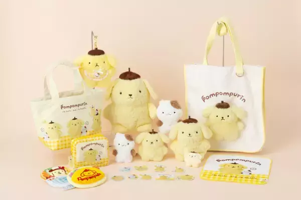 ポムポムプリン30周年記念グッズが登場　デビュー当時の“あの頃”を再現＆「ちびっとも」限定アイテムも