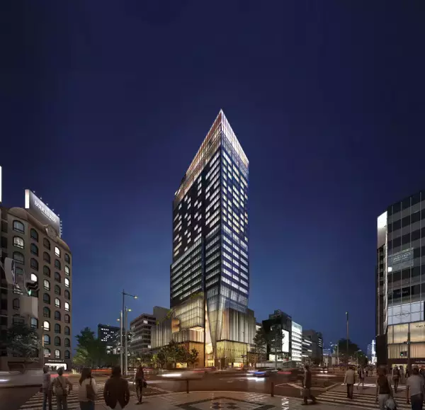 大阪・心斎橋に“感度の高い人”向けの最先端ビル誕生へ　存在感際立つビジュアル、高級ホテルなど発表【概要】