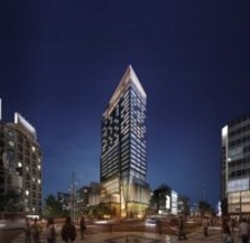 大阪・心斎橋に“感度の高い人”向けの最先端ビル誕生へ　存在感際立つビジュアル、高級ホテルなど発表【概要】