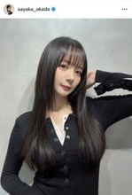 岡田紗佳、“期間限定ロング”からイメチェン「ボブに戻りました」　レイヤーカットで新鮮な印象に「美しい」「可愛すぎる」