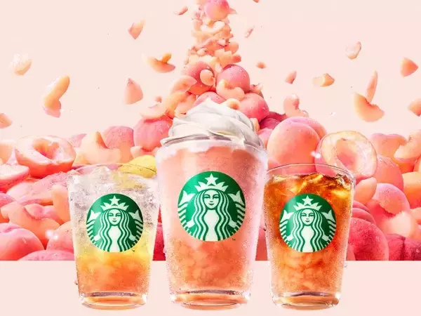 【スタバ新作】夏は“桃づくし”　とろける・シュワっと・ごろっと…桃の魅力を味わうビバレッジ3種が6・24より登場
