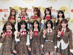 ＝LOVE『うたコン』で話題の楽曲を”オオカミの耳”衣装で披露