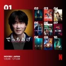 Netflix：日本における週間視聴ランキングTOP10（映画）　綾野剛主演『でっちあげ』1位に