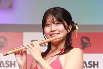 『ミスFLASH2027』ファイナリスト・夏加ゆりえ、篠笛で『ああ人生に涙あり』を演奏してアピール