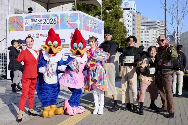 USJの人気キャラ、大阪マラソンに参加　綾小路麗華、ディーコンもランナー応援