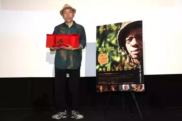 塚本晋也監督、ベネチア＆トロントから“凱旋”舞台あいさつ「若い人たちに戦場へ行ってほしくない」