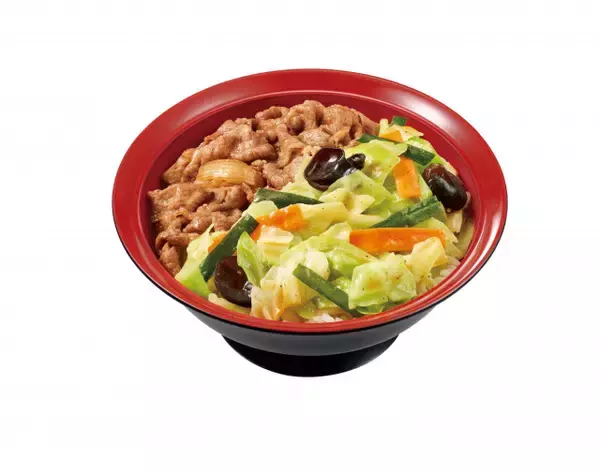 すき家の新提案！牛肉とおかずを楽しめる“あいもり”牛丼が新登場　食欲かきたてる「シャキうま塩野菜牛丼」販売