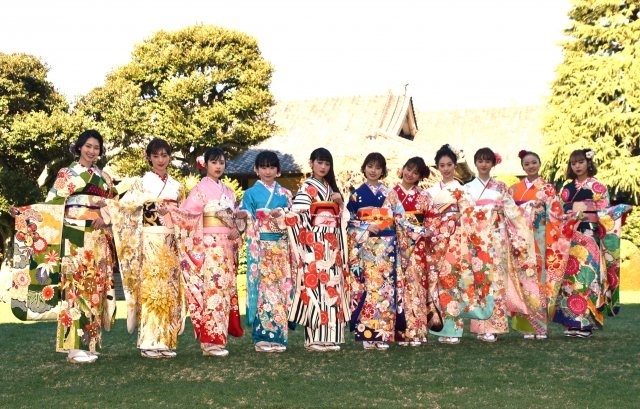 オスカーの11人 晴れ着姿で撮影