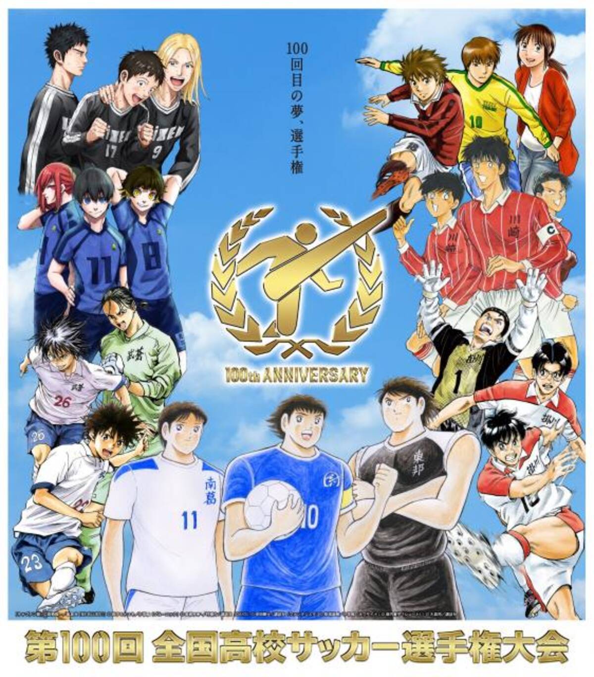 高校サッカー 地区大会ポスターに歴代人気漫画が集合 キャプテン翼 から ブルーロック まで7作品 21年8月13日 エキサイトニュース 3 4