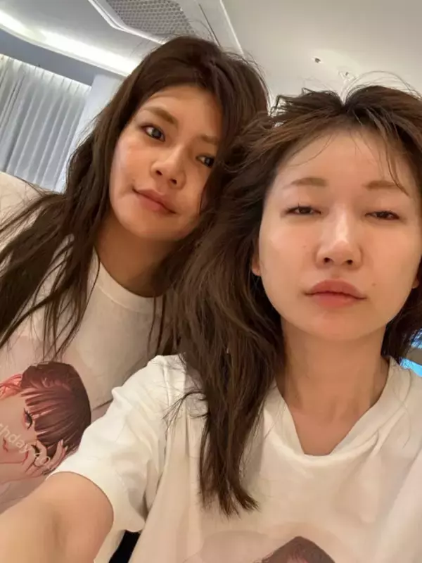 あいのり桃、寝起き“すっぴん”姿を公開　韓国ヘアメイクからの激変ぶりに「こんなにも変わるんだね笑」「ありのままを…」