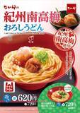 「「なか卯」、大粒＆肉厚な梅干しまるごとのせた「紀州南高梅おろしうどん」5・27販売」の画像1