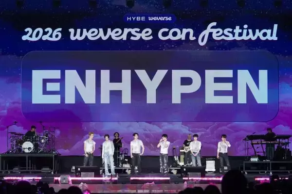 【Weverse Con Festival】ENHYPEN、ダブルアンコールが5分以上止まらず　夜空に映える圧巻ステージ【セットリスト】