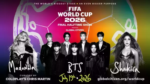 BTS、サッカーW杯決勝戦のハーフタイムショー出演へ「意義深いステージに立てることは大変光栄」　マドンナ、シャキーラと共に出席
