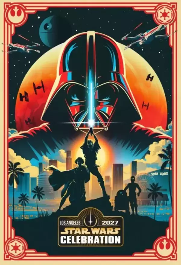 「スター・ウォーズ」50周年を祝う公式ファンイベント、キーアート解禁　2027年LAで開催