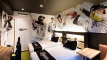 千葉ロッテ、ロッテシティホテル錦糸町の“コラボルーム”リニューアルを発表　宿泊者のみが見られる“壁画アート”も