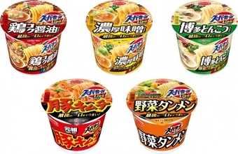 どこが変わった？ エースコック『スーパーカップ1.5倍』シリーズのリニューアル発表【一覧】