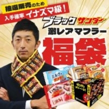 【福袋2026】昨年即完売！「ブラックサンダー福箱」が今年は選べる3種に　“超リアル”クッション＆話題のマフラーが登場