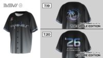 千葉ロッテ、「BLACK SUMMERユニホーム」付チケット発売　今年は「サイバーライクなエッセンスを取り入れた未来的なデザイン」